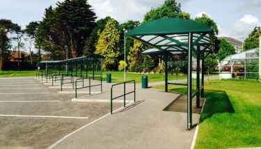 Belfast High School covered walkway