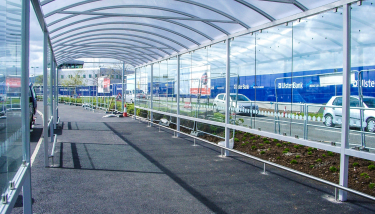 Belfast City airport walkway